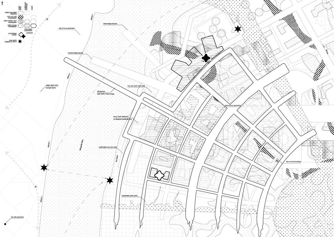 Additionally, the Infrastructure of Thu Thiem in Saigon was studied as part of understanding the urban layers and history of the city throughout the years.